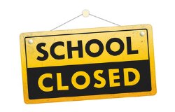 School Closed Sign